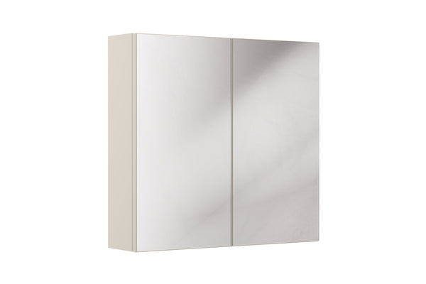 Spiegelschrank Bellisa Kaschmir matt 80 × 75 × 19 cm mit 2 Türen