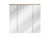 Spiegelschrank Caprena Golden Craft Eiche 80 × 75 × 16 cm mit 3 Türen – Ansicht 2
