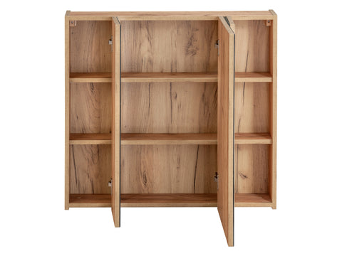 Spiegelschrank Caprena Golden Craft Eiche 80 × 75 × 16 cm mit 3 Türen – Ansicht 3