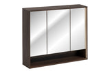 Spiegelschrank Dorella Ristretto Eiche 100 × 85 × 20 cm mit 3 Türen