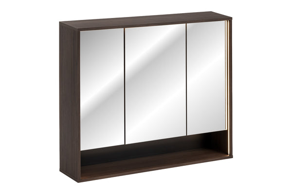 Spiegelschrank Dorella Ristretto Eiche 100 × 85 × 20 cm mit 3 Türen