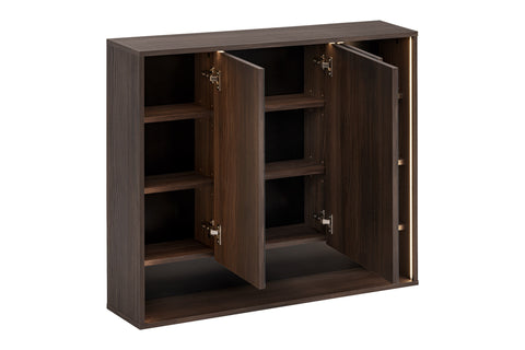Spiegelschrank Dorella Ristretto Eiche 100 × 85 × 20 cm mit 3 Türen – Ansicht 3