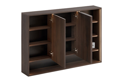 Spiegelschrank Dorella Ristretto Eiche 120 × 85 × 20 cm mit 3 Türen – Ansicht 3