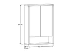 Spiegelschrank Dorella Ristretto Eiche 60 × 85 × 20 cm mit 2 Türen – Ansicht 7