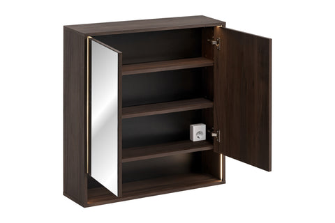 Spiegelschrank Dorella Ristretto Eiche 80 × 85 × 20 cm mit 2 Türen – Ansicht 3