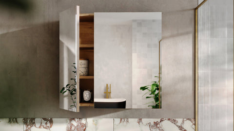 Spiegelschrank Novira Coast Evoke Eiche 60 × 57 × 20 cm mit 2 Türen – Ansicht 5