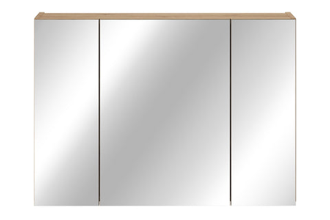 Spiegelschrank Novira Coast Evoke Eiche 80 × 57 × 20 cm mit 3 Türen – Ansicht 2