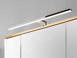 Spiegelschrank Platora Weiß, Golden Craft Eiche 94 × 72 × 20 cm mit 3 Türen – Ansicht 3