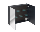 Spiegelschrank Santora Indigoblau 80 × 65 × 17 cm mit 2 Türen – Ansicht 3