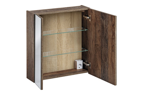 Spiegelschrank Santora Santa Fe Vintage Eiche 60 × 65 × 17 cm mit 2 Türen – Ansicht 3