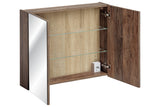 Spiegelschrank Santora Santa Fe Vintage Eiche 80 × 65 × 17 cm mit 2 Türen – Ansicht 4