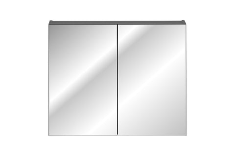 Spiegelschrank Santora Schwarz matt 80 × 65 × 17 cm mit 2 Türen – Ansicht 2