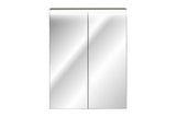 Spiegelschrank Sombrela Schilfgrün 60 × 78 × 19 cm mit 2 Türen, mit LED-Beleuchtung – Ansicht 2