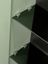 Spiegelschrank Sombrela Schilfgrün 60 × 78 × 19 cm mit 2 Türen, mit LED-Beleuchtung – Ansicht 6