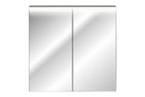 Spiegelschrank Sombrela Schilfgrün 80 × 78 × 19 cm mit 2 Türen, mit LED-Beleuchtung – Ansicht 2