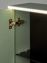Spiegelschrank Sombrela Schilfgrün 80 × 78 × 19 cm mit 2 Türen, mit LED-Beleuchtung – Ansicht 5