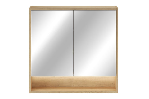 Spiegelschrank Violetta Cremona Eiche 80 × 76,8 × 18,8 cm mit 2 Türen – Ansicht 2