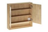 Spiegelschrank Violetta Cremona Eiche 80 × 76,8 × 18,8 cm mit 2 Türen – Ansicht 3