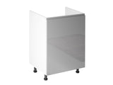 Spülenschrank 60 cm – Velmora D60Z-P/L Grau/Hochglanz – Ansicht 2