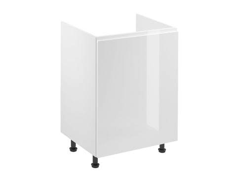 Spülenschrank 60 cm – Velmora D60Z-P/L Weiß/Hochglanz