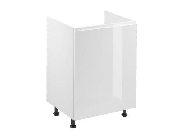 Spülenschrank 60 cm – Velmora D60Z-P/L Weiß/Hochglanz