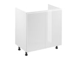 Spülschrank 80 cm – Velmora D80Z – Weiß / Hochglanz