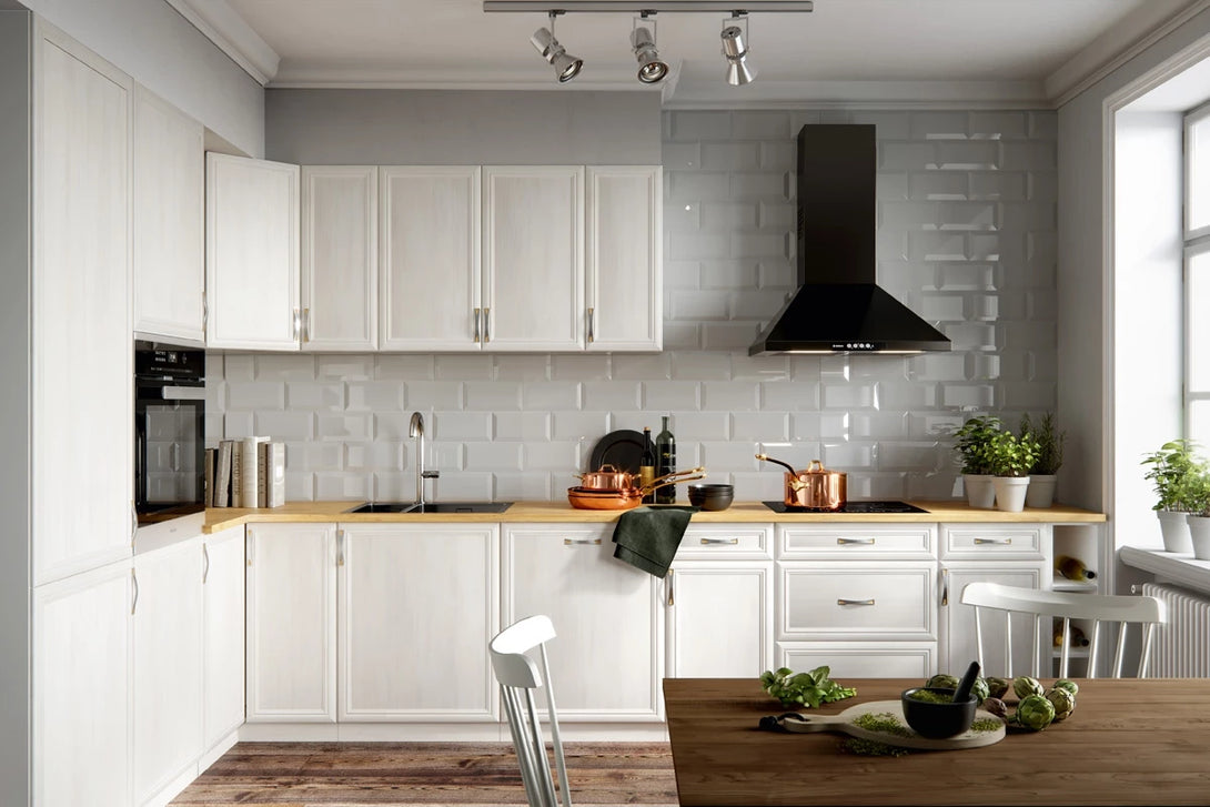 Herdumbauschränk D60P-P/L - Sycylia Weiß - Funktionalität und Design vereint - ROYAL24_MARKT