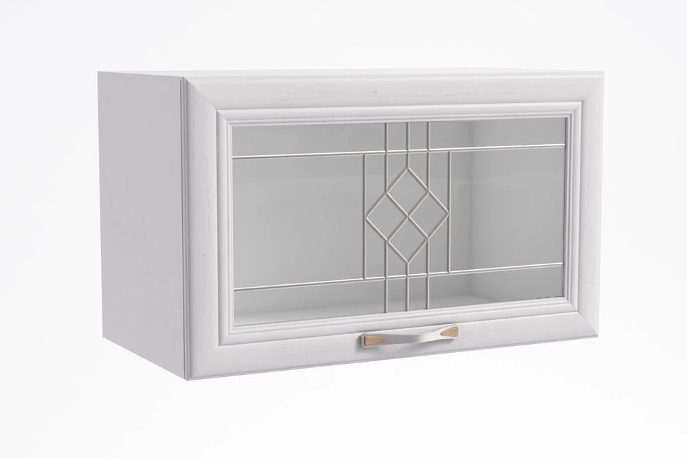 Glashängeschrank G60KSN – Sycylia Weiß – Industrial-Stil mit robusten Materialien für einen urbanen Look.