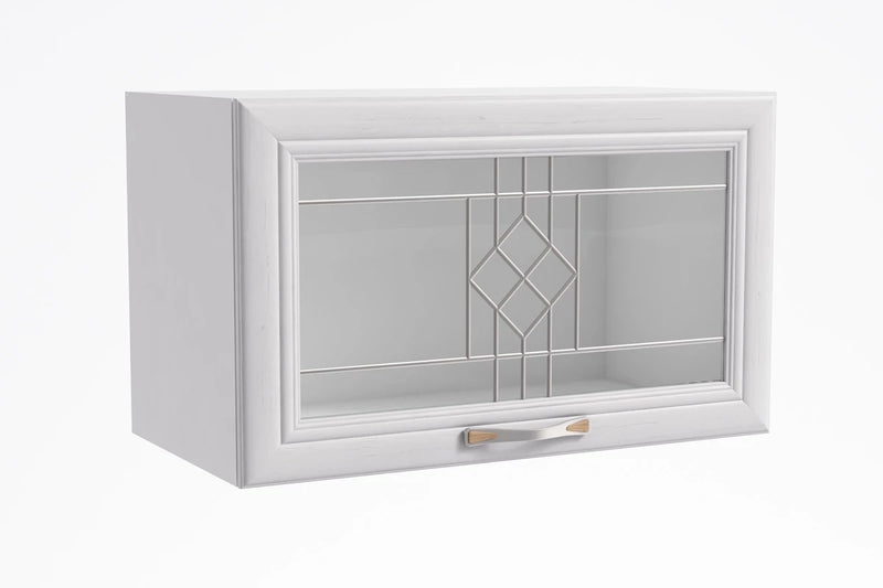 Glashängeschrank G60KSN – Sycylia Weiß – Industrial-Stil mit robusten Materialien für einen urbanen Look.
