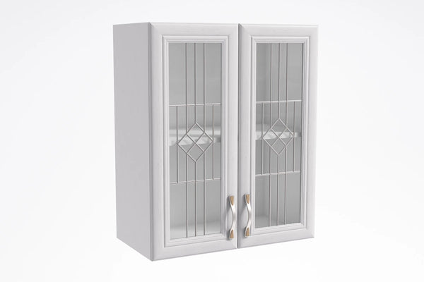 Glashängeschrank G60S - Sycylia Weiß - Charmantes Design für eine gemütliche Atmosphäre. - ROYAL24_MARKT