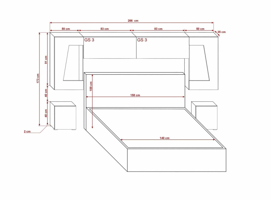Schlafzimmer-Set - Schaffen Sie einen komfortablen Raum speziell für Ihre Bedürfnisse - Panama 11.