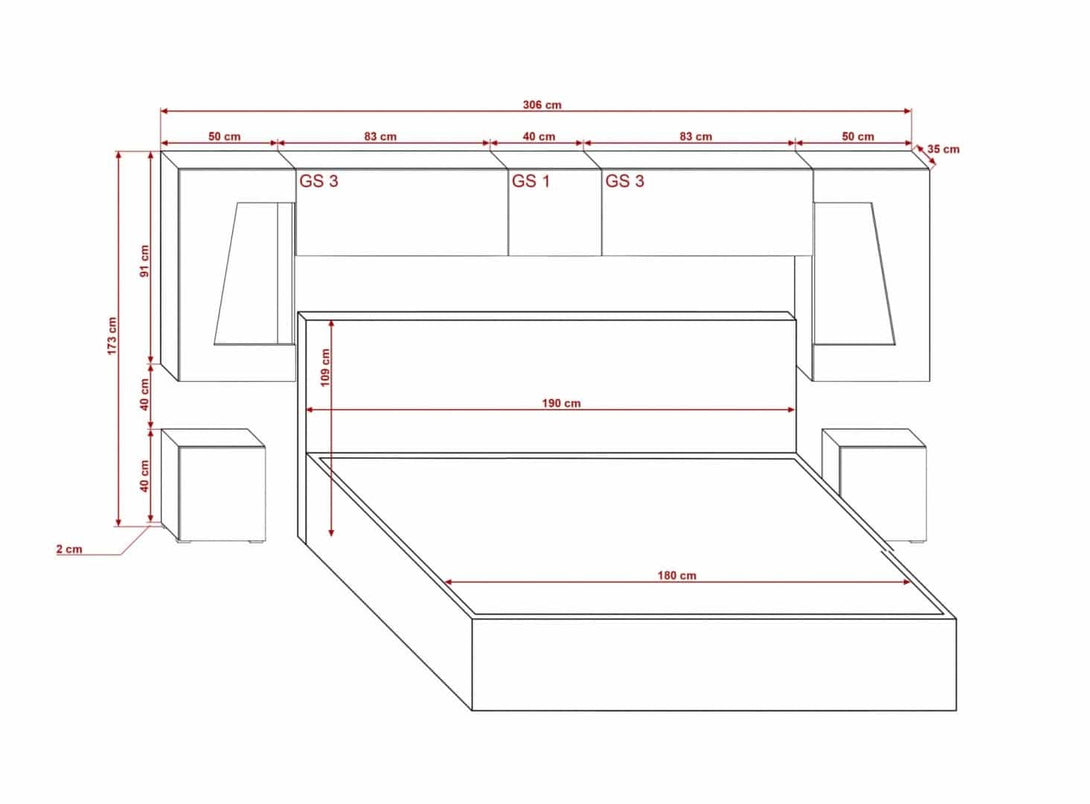 Schlafzimmer-Set - Schaffen Sie einen komfortablen Raum speziell für Ihre Bedürfnisse - Panama 11.