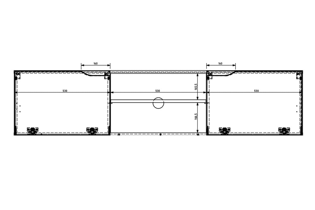 TV-Schrank 160 cm - LOFTIA - Elegantes Möbelstück für Ihr Heim.