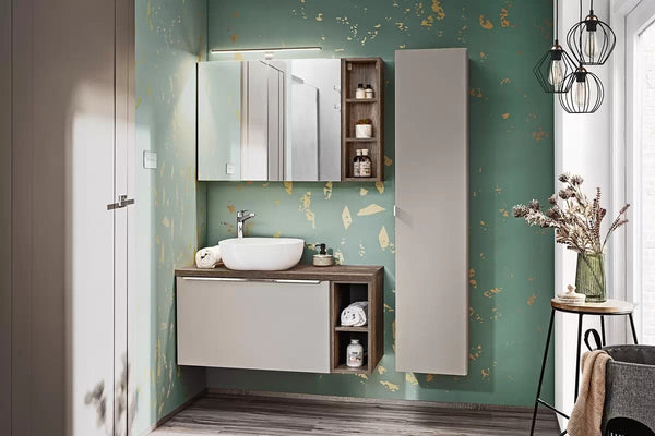 Badmöbel-Set - Santa Fe Taupe - Genießen Sie jeden Tag ein organisiertes und schönes Badezimmer. - ROYAL24_MARKT