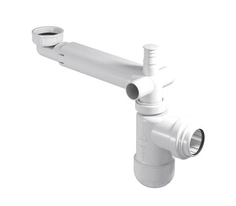 Teleskop-Siphon Weiß