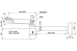 Teleskop-Siphon Weiß – Ansicht 2