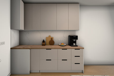 U-Küche Sorento Beige & Weiß – 318 × 239 × 239 cm – KÜ-SORENTO4-001 – Wand C frontal