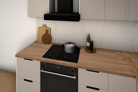 U-Küche Sorento Beige & Weiß – 318 × 239 × 239 cm – KÜ-SORENTO4-001 – Kochbereich