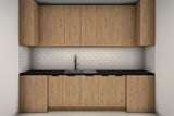 U-Küche Sorento Sonoma Eiche – 298 × 214 × 199 cm – KÜ-SOR-006 – Wand A frontal