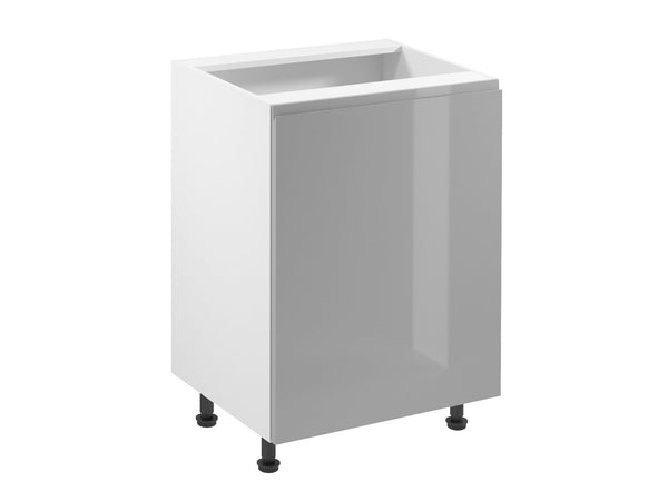 Unterschrank 60 cm – Velmora D60 P/L Grau/Hochglanz