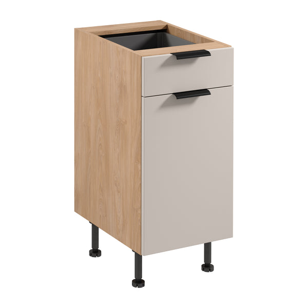 Unterschrank D40S1 P/L – Sorento Beige Sonoma Eiche – Ideal für jede Küchenanordnung.