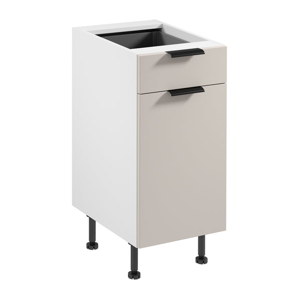 Unterschrank D40S1 P/L – Sorento Weiß Beige – Ihr praktischer Helfer im Alltag.