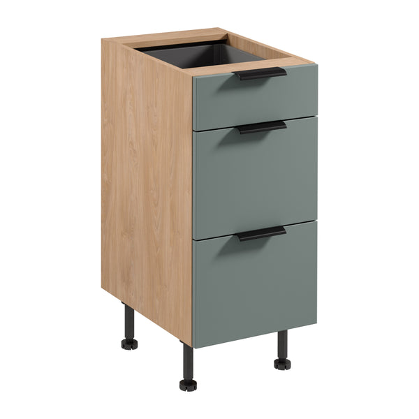 Unterschrank D40S3 P/L AX – Sorento Grün Sonoma Eiche – Funktionalität trifft auf modernes Design.