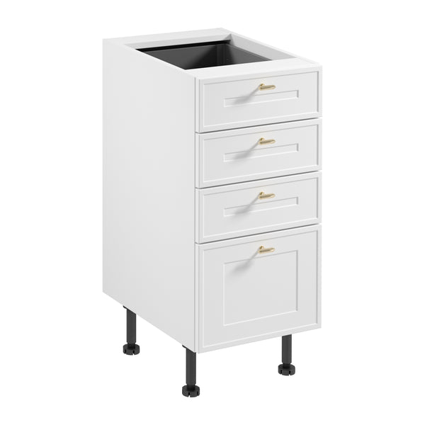 Unterschrank D40S4 AX – Sorento Weiß – Perfekte Anpassung an jede Wand.