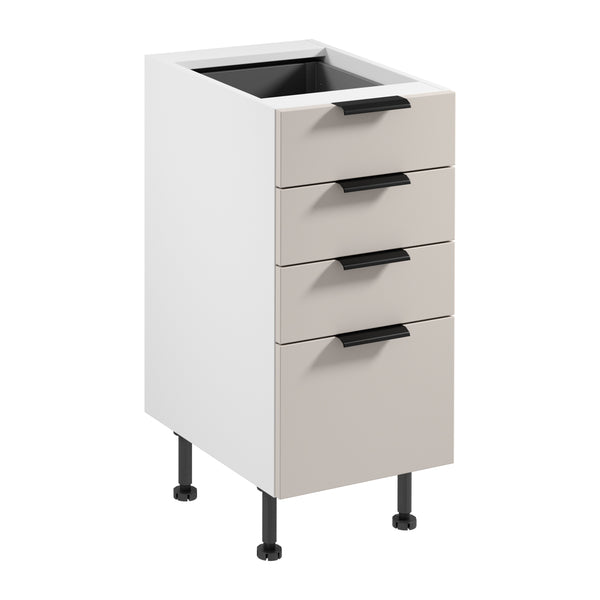 Unterschrank D40S4 AX – Sorento Weiß Beige – Platzsparend und elegant zugleich.