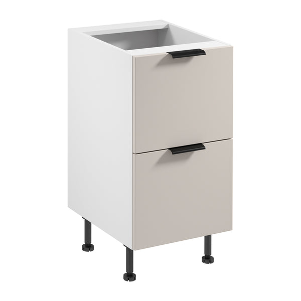 Unterschrank D45S2 AX – Sorento Weiß Beige – Funktionalität trifft modernes Design.