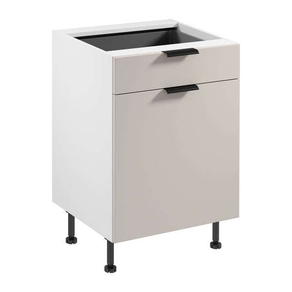 Unterschrank D60S1 P/L AX – Sorento Weiß Beige – Design und Funktion im Einklang.