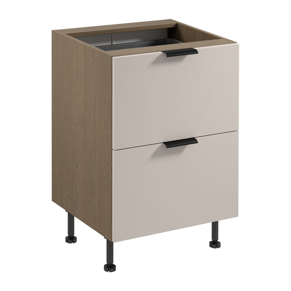 Unterschrank D60S2+1 AX – Sorento Beige – Funktionalität trifft modernes Design.