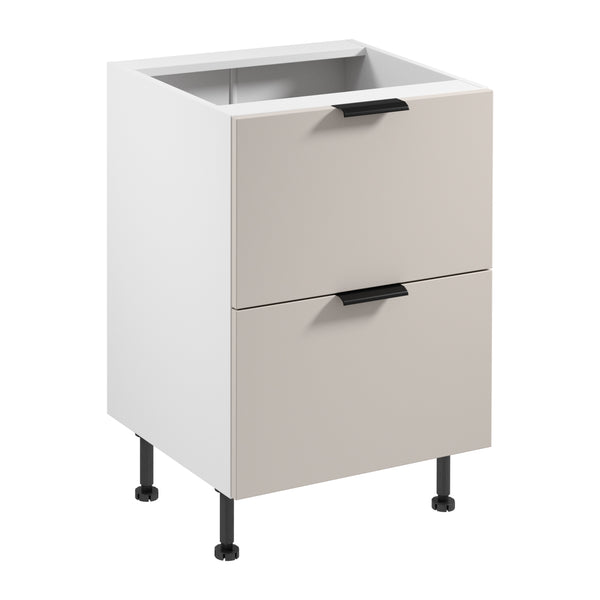 Unterschrank D60S2 AX – Sorento Weiß Beige – Praktische Schränke für den Alltag.