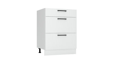 Unterschrank D60S3 – Kendro – 3 Schubladen für effiziente Organisation – Ansicht 3